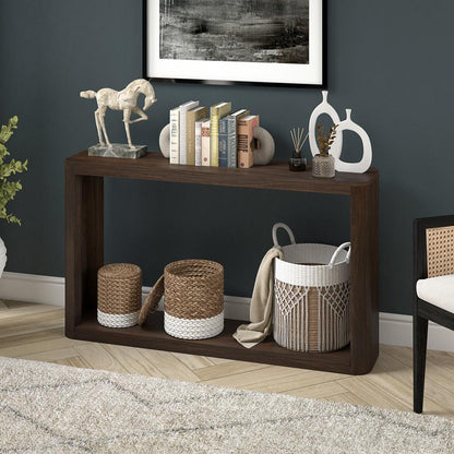Hudson & Canal - Kellan 52in Wide Rectangular Console Table in Alder Brown - AT2181 veiw 6