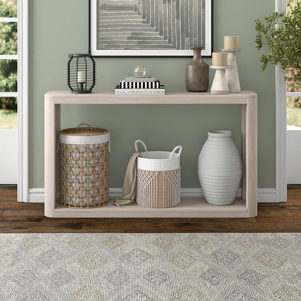Hudson & Canal - Kellan 52in Wide Rectangular Console Table in Alder White - AT2180 veiw 5