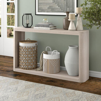 Hudson & Canal - Kellan 52in Wide Rectangular Console Table in Alder White - AT2180 veiw 6