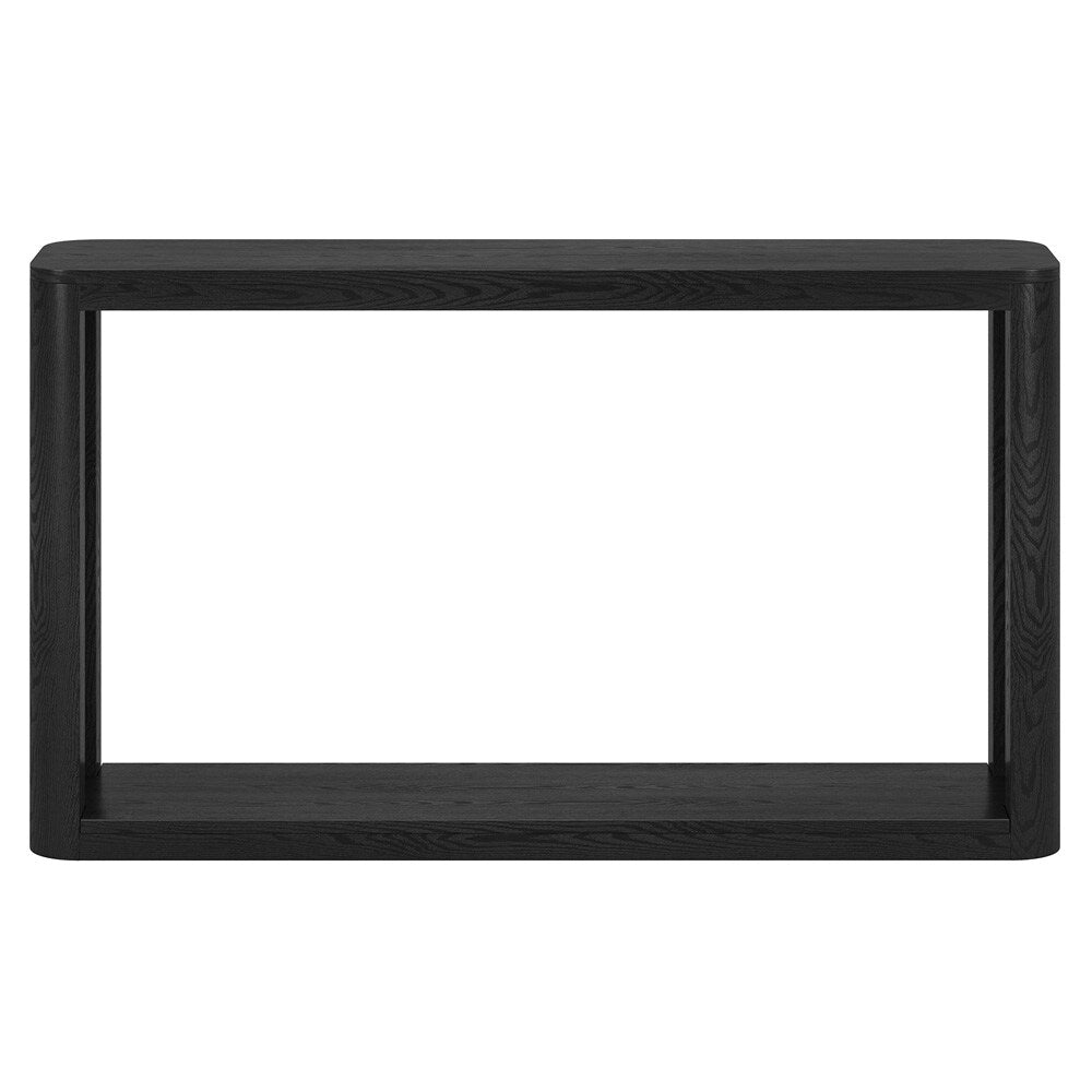 Hudson & Canal - Kellan 52in Wide Rectangular Console Table in Black Grain - AT2179 veiw 2