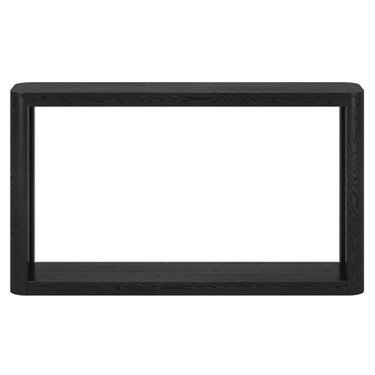 Hudson & Canal - Kellan 52in Wide Rectangular Console Table in Black Grain - AT2179 veiw 2