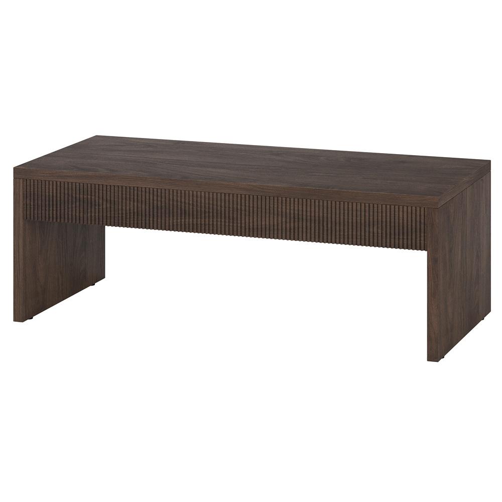 Hudson & Canal - Lawrence 48in Wide Rectangular Coffee Table in Alder Brown - CT2242 veiw 3