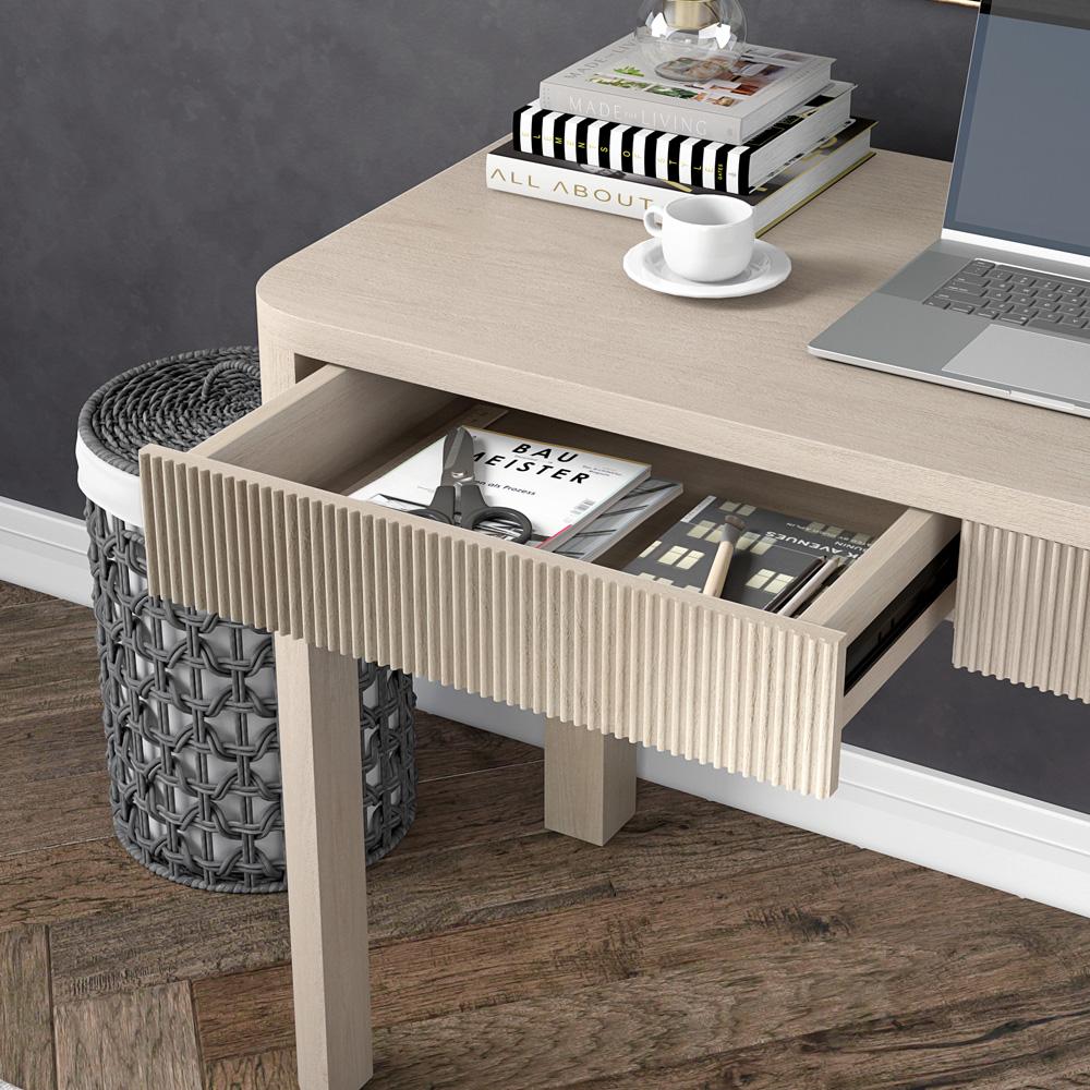 Hudson & Canal - Mendoza 48 Wide Rectangular Desk in Alder White - OF2271 veiw 8