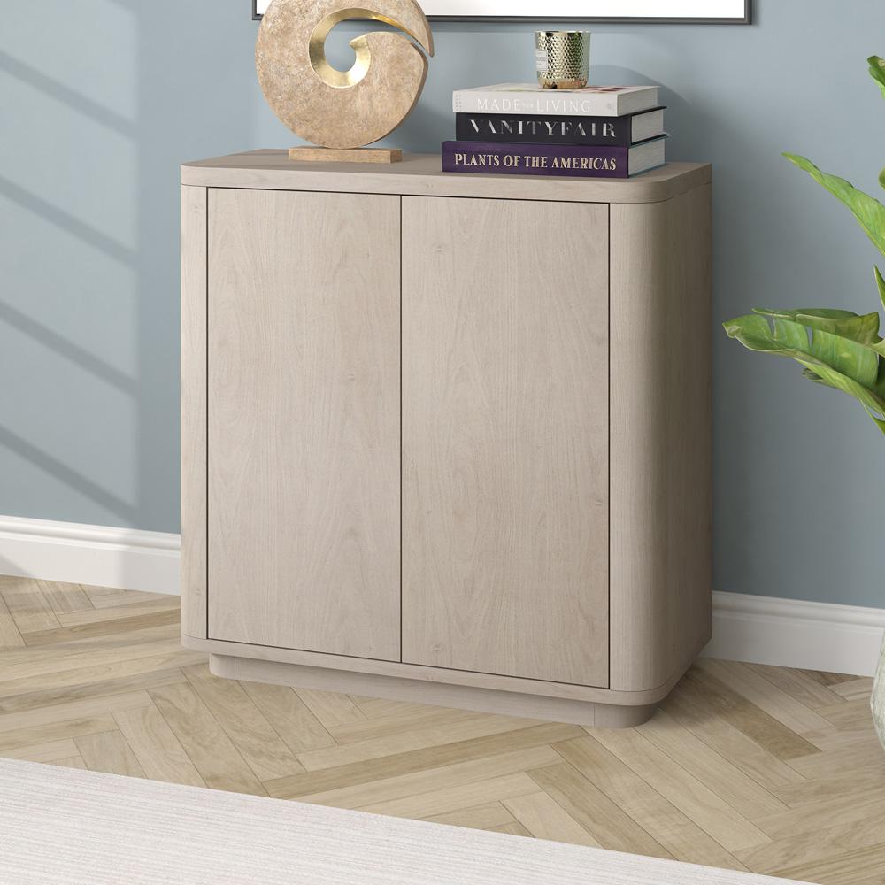 Hudson & Canal - Plympton 32in Wide Rectangular Accent Cabinet in Alder White - AC2223 veiw 4