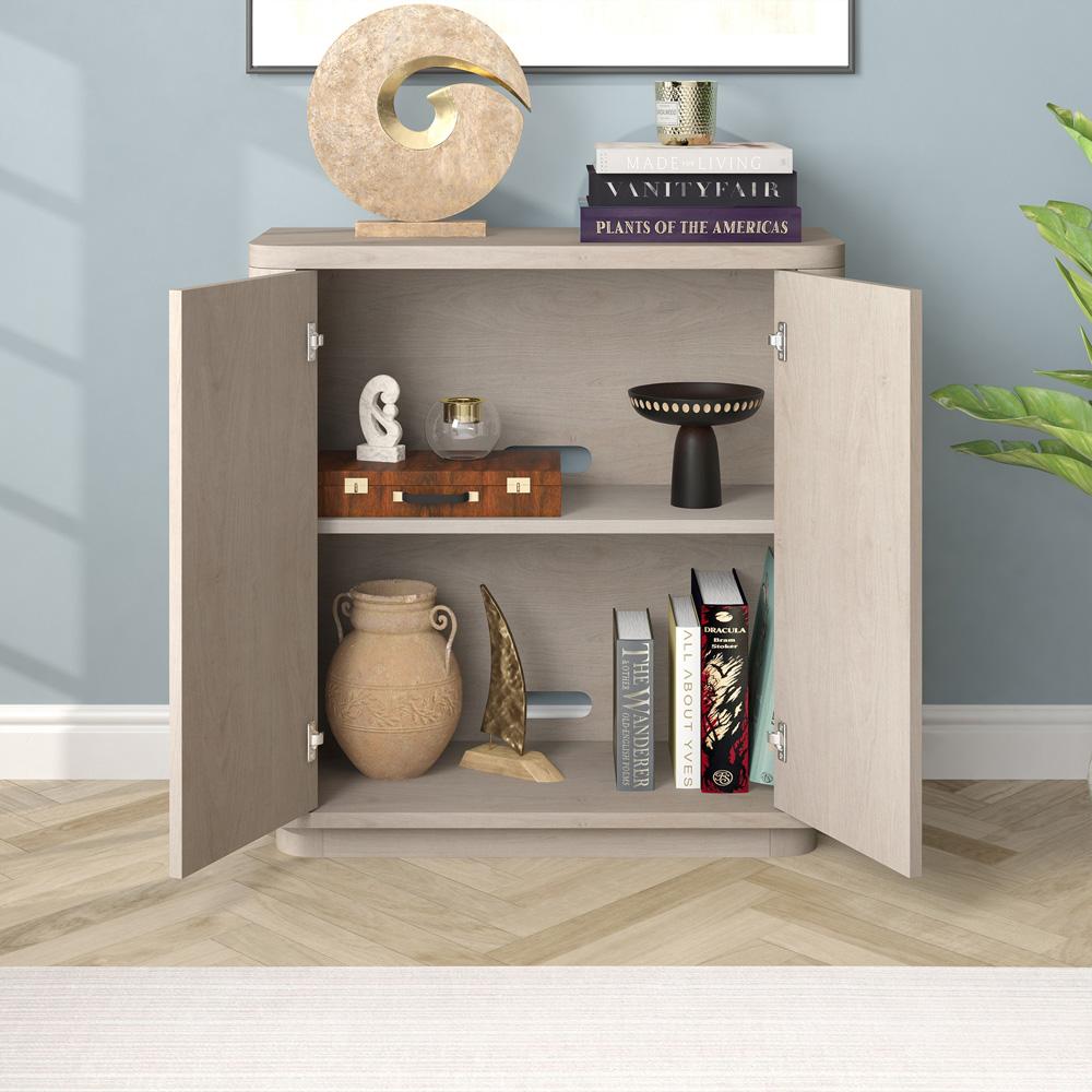 Hudson & Canal - Plympton 32in Wide Rectangular Accent Cabinet in Alder White - AC2223 veiw 6