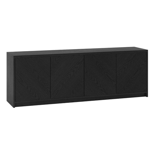 Hudson & Canal - Renad Rectangular TV Stand for TVs up to 78in in Black Grain - TV2248 veiw 1