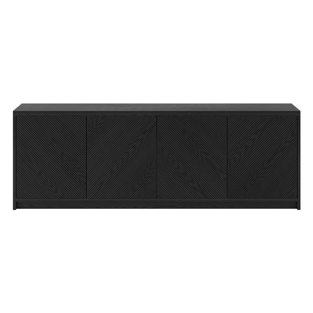 Hudson & Canal - Renad Rectangular TV Stand for TVs up to 78in in Black Grain - TV2248 veiw 2