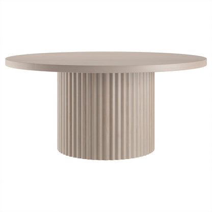 Hudson & Canal - Rollan 32in Wide Round Coffee Table in Alder White - CT2278 veiw 1