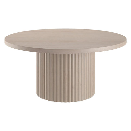Hudson & Canal - Rollan 32in Wide Round Coffee Table in Alder White - CT2278 veiw 2