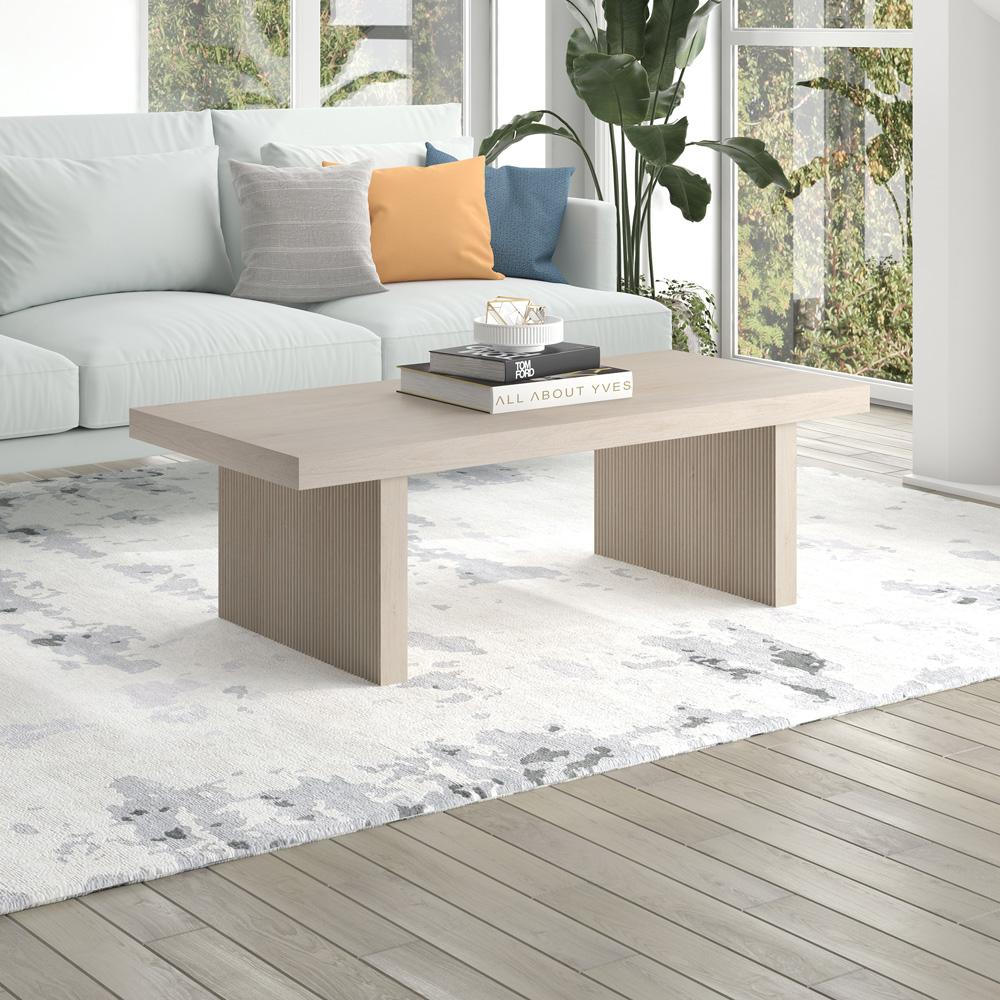 Hudson & Canal - Soren 48in Wide Rectangular Coffee Table in Alder White - CT2246 veiw 4