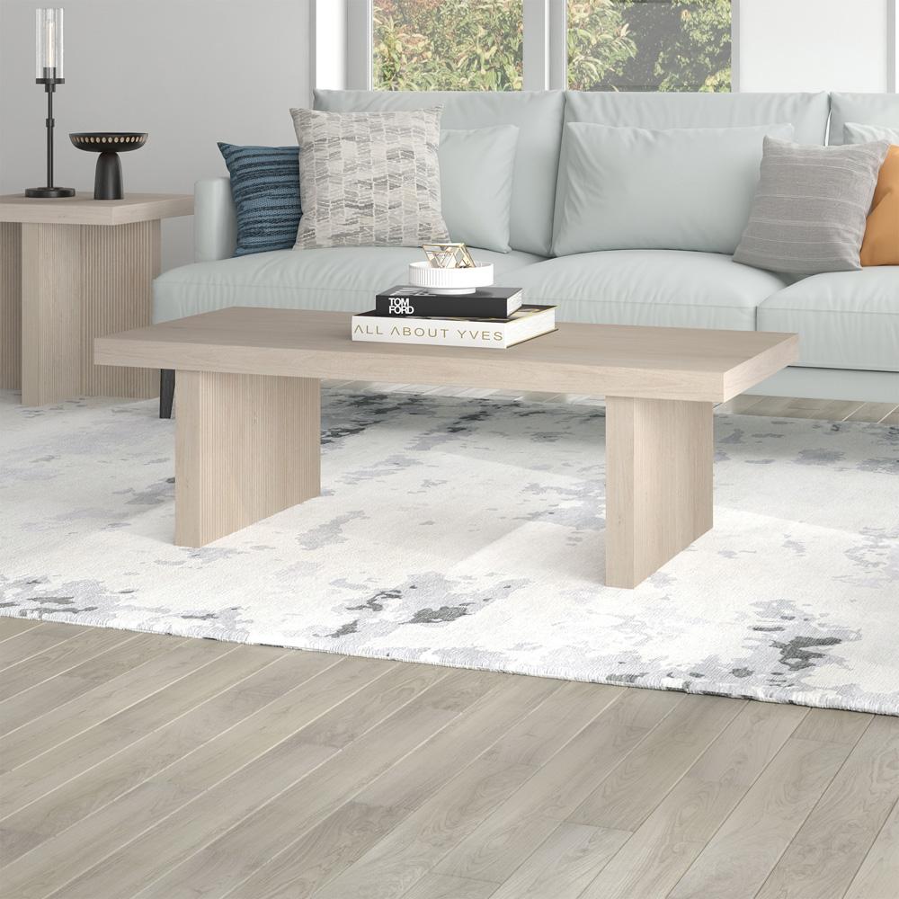 Hudson & Canal - Soren 48in Wide Rectangular Coffee Table in Alder White - CT2246 veiw 5