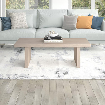 Hudson & Canal - Soren 48in Wide Rectangular Coffee Table in Alder White - CT2246 veiw 6