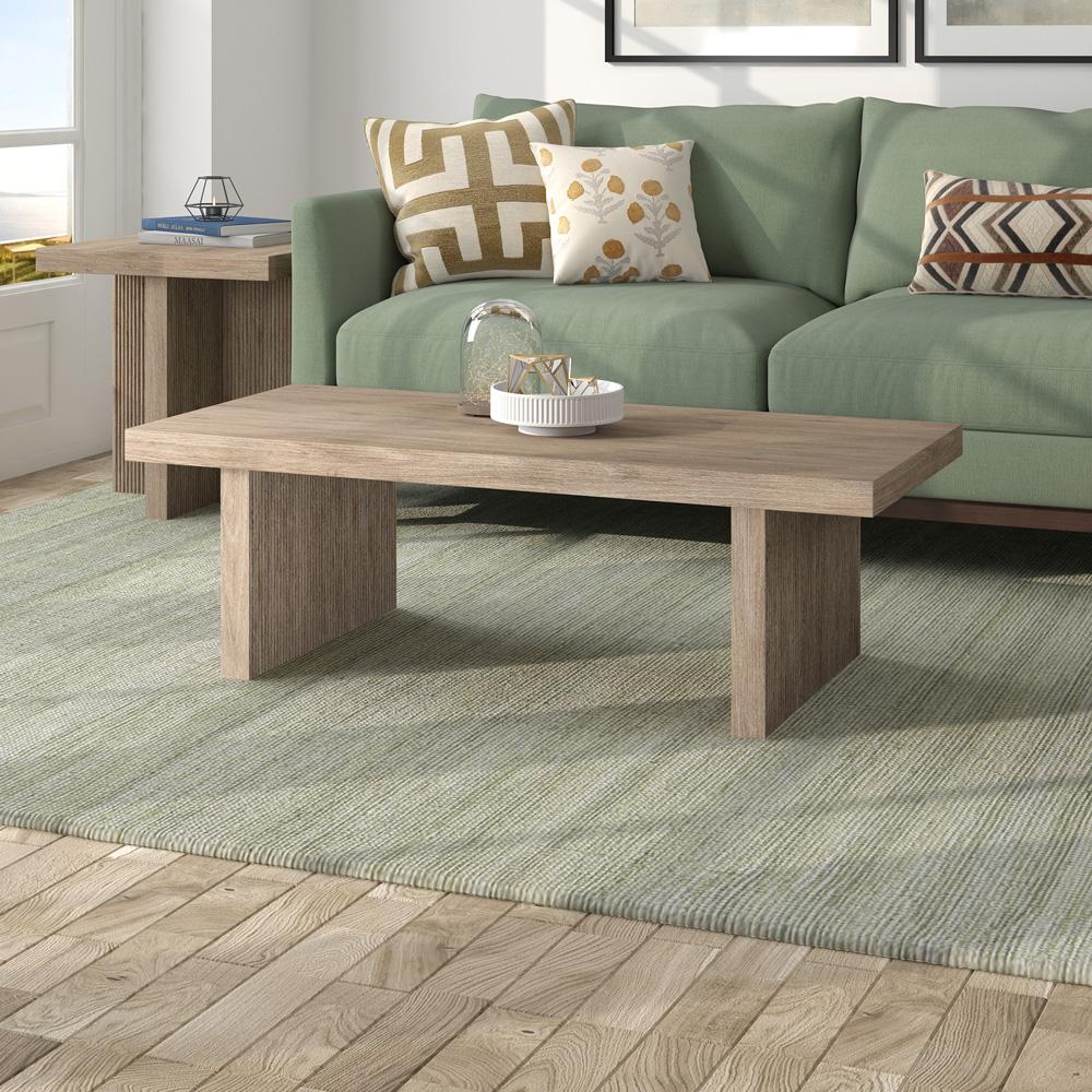 Hudson & Canal - Soren 48in Wide Rectangular Coffee Table in Antiqued Gray Oak - CT2247 veiw 4