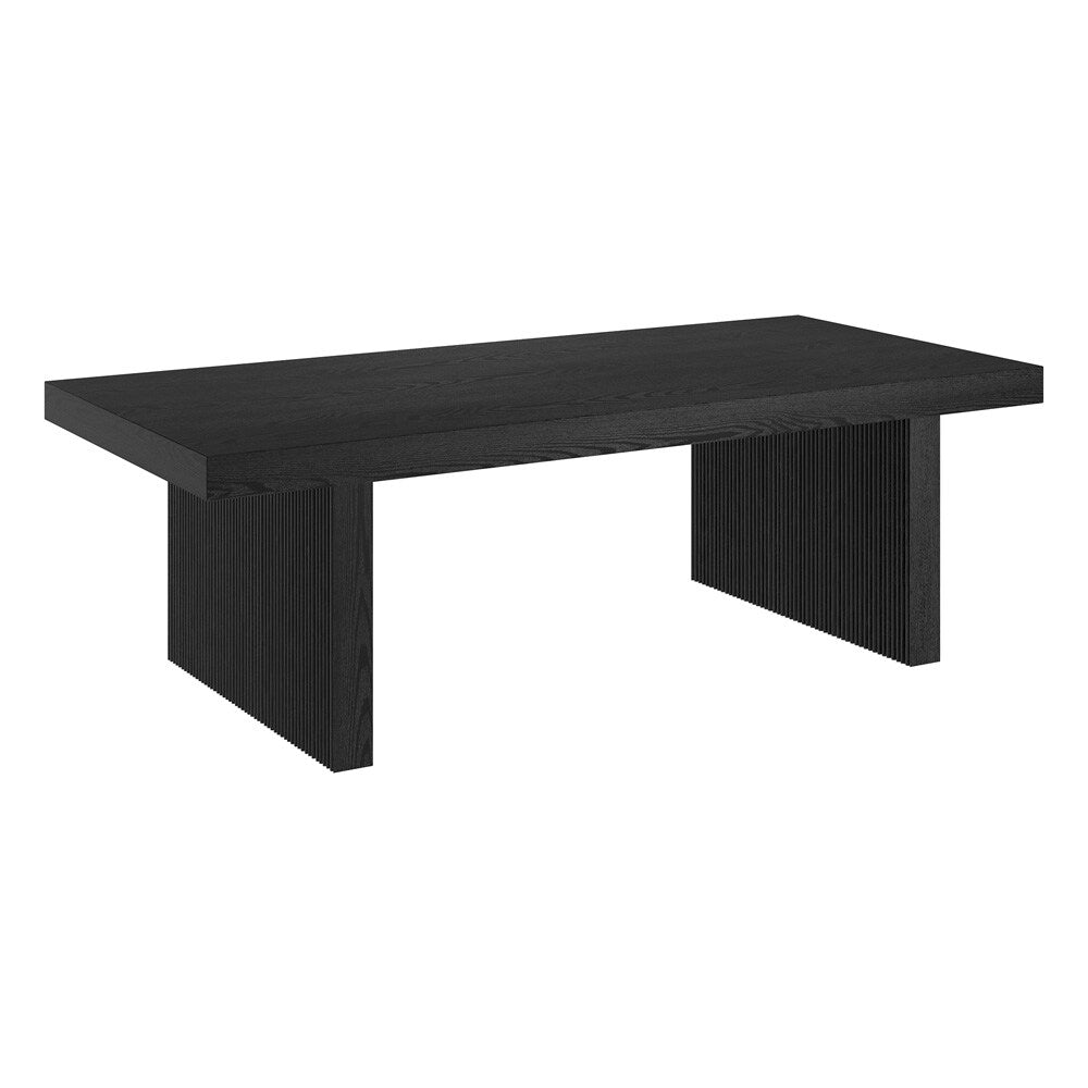 Hudson & Canal - Soren 48in Wide Rectangular Coffee Table in Black Grain - CT2245 veiw 1