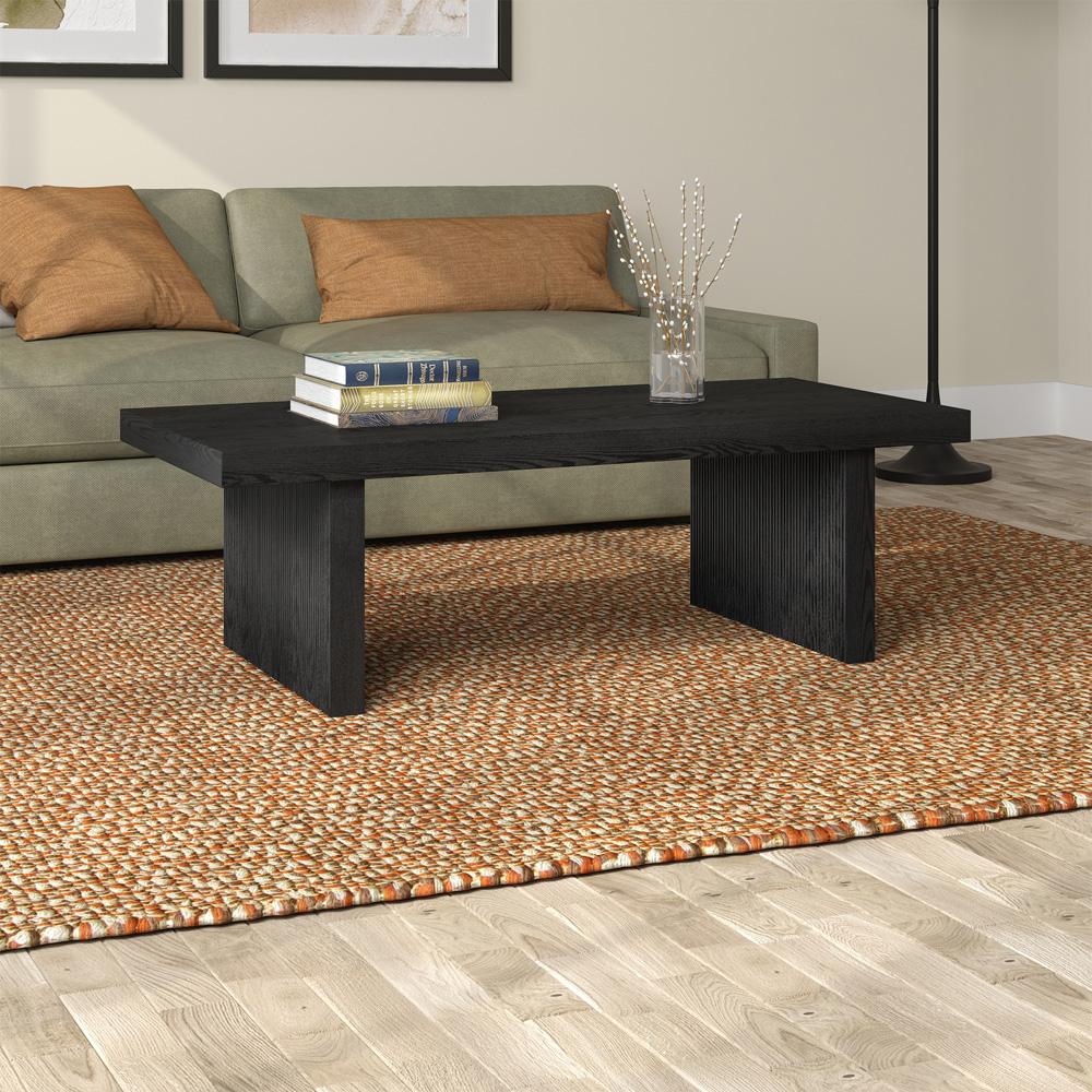 Hudson & Canal - Soren 48in Wide Rectangular Coffee Table in Black Grain - CT2245 veiw 5