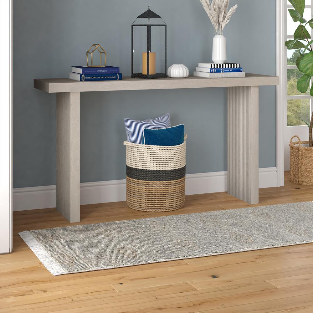Hudson & Canal - Soren 55in Wide Rectangular Console Table in Alder White - AT2268 veiw 5