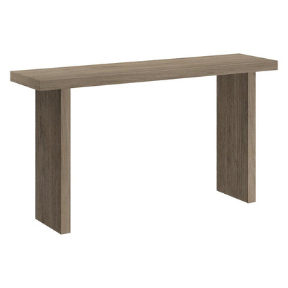 Hudson & Canal - Soren 55in Wide Rectangular Console Table in Antiqued Gray Oak - AT2267 veiw 1