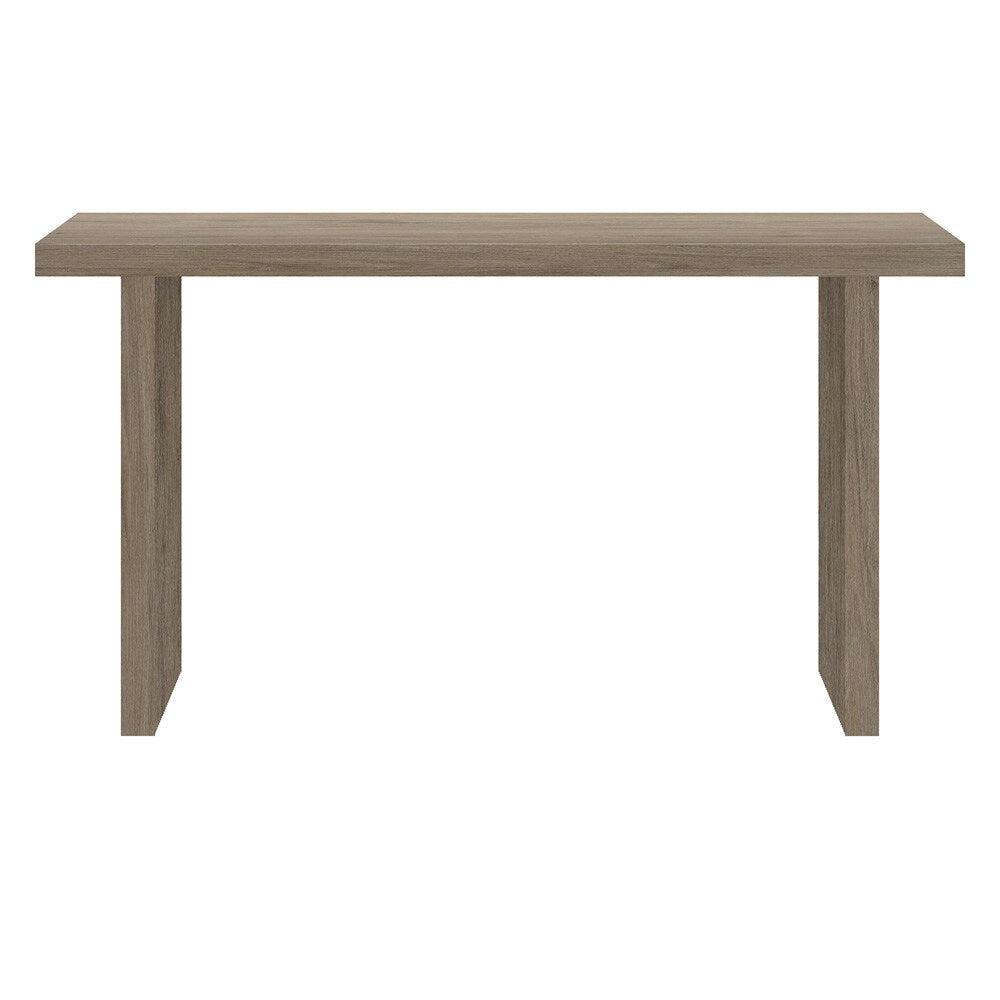 Hudson & Canal - Soren 55in Wide Rectangular Console Table in Antiqued Gray Oak - AT2267 veiw 2