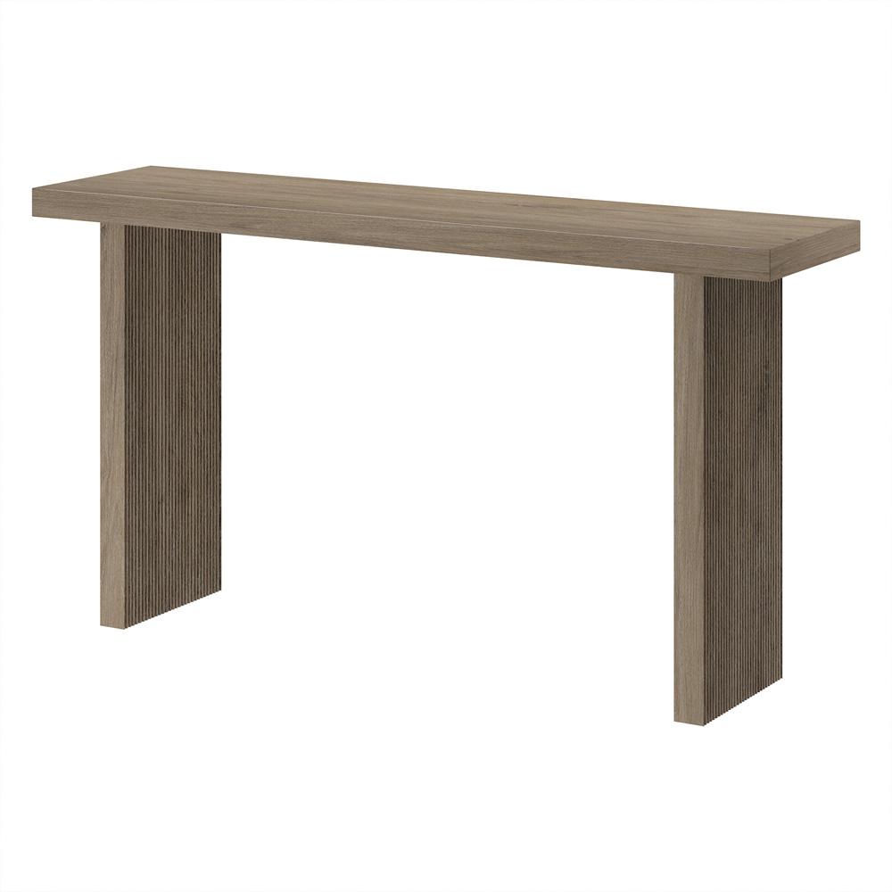 Hudson & Canal - Soren 55in Wide Rectangular Console Table in Antiqued Gray Oak - AT2267 veiw 3