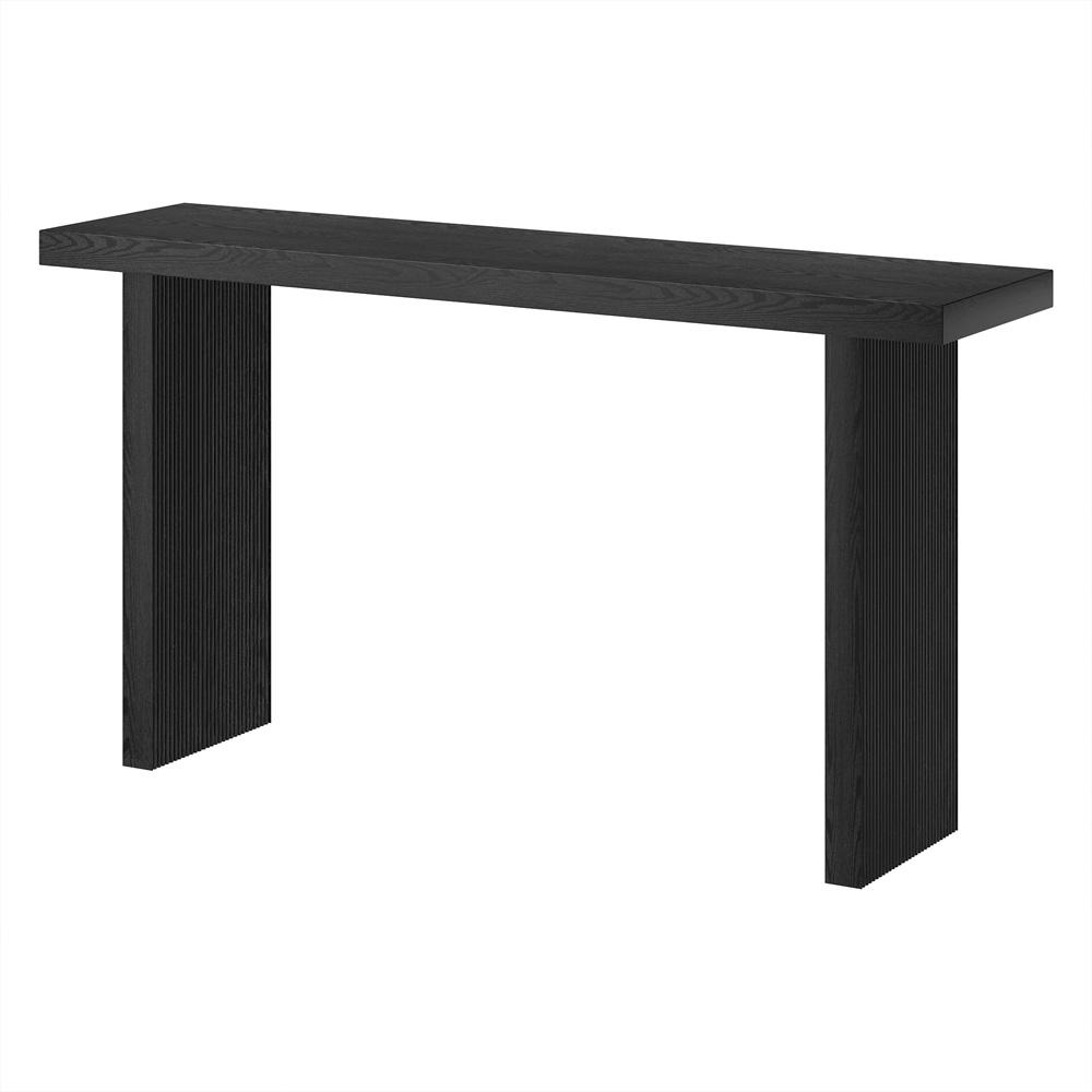 Hudson & Canal - Soren 55in Wide Rectangular Console Table in Black Grain - AT2266 veiw 3