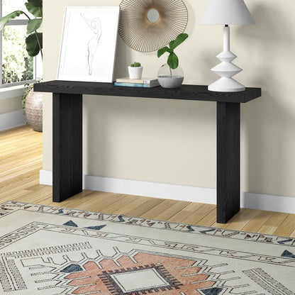 Hudson & Canal - Soren 55in Wide Rectangular Console Table in Black Grain - AT2266 veiw 4