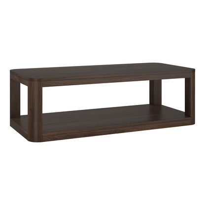 Hudson & Canal - Stellan 47in Wide Rectangular Coffee Table in Alder Brown - CT2197 veiw 1
