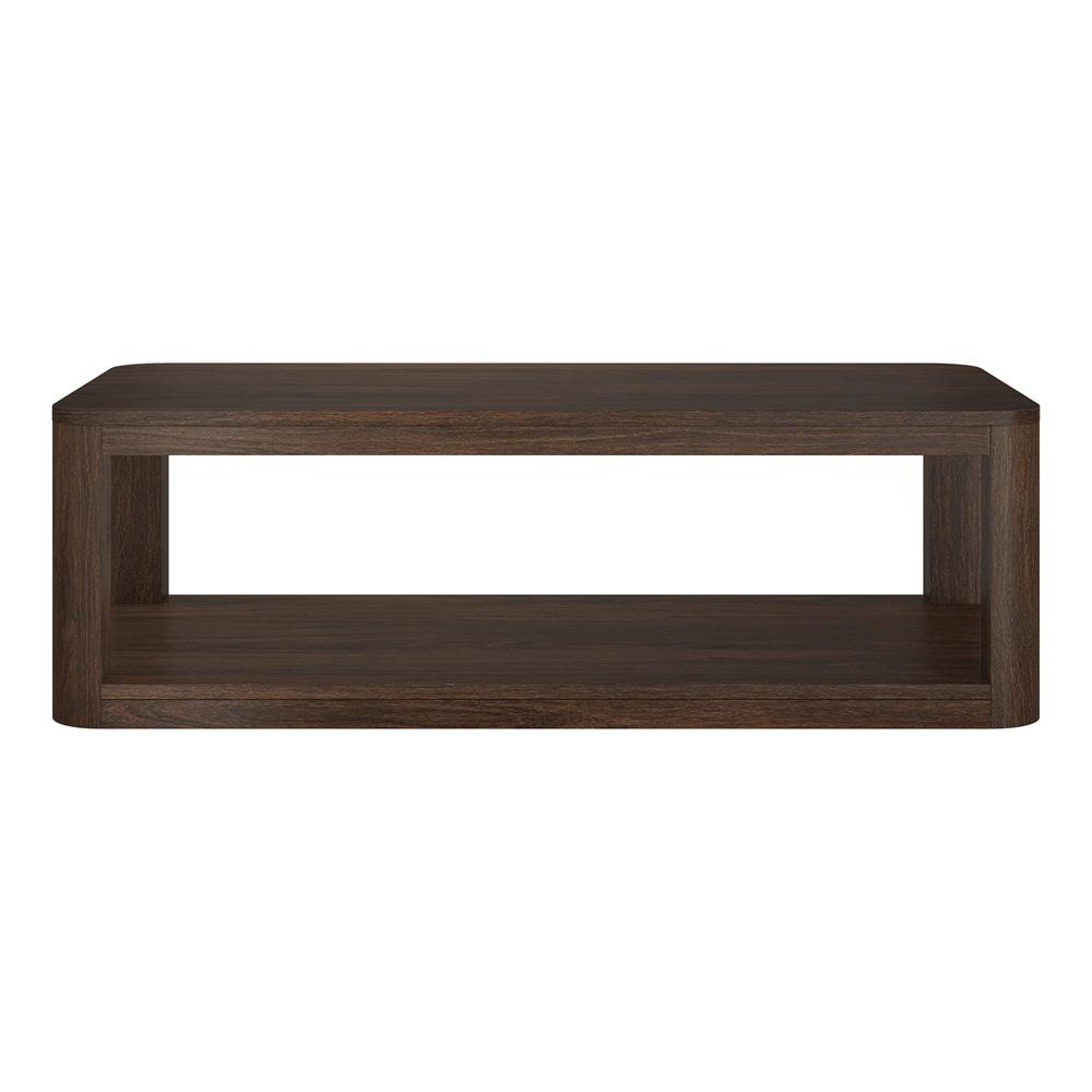 Hudson & Canal - Stellan 47in Wide Rectangular Coffee Table in Alder Brown - CT2197 veiw 2