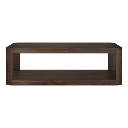 Hudson & Canal - Stellan 47in Wide Rectangular Coffee Table in Alder Brown - CT2197 veiw 2