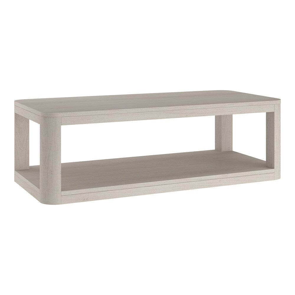 Hudson & Canal - Stellan 47in Wide Rectangular Coffee Table in Alder White - CT2196 veiw 1