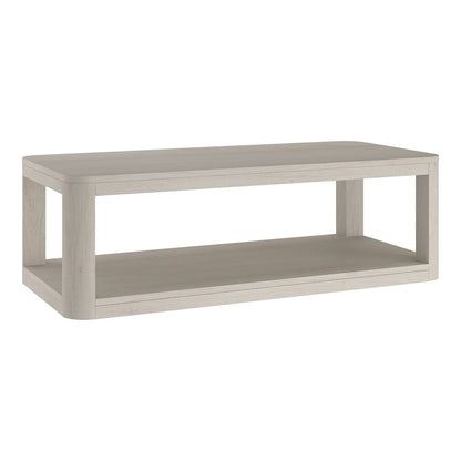 Hudson & Canal - Stellan 47in Wide Rectangular Coffee Table in Alder White - CT2196 veiw 1