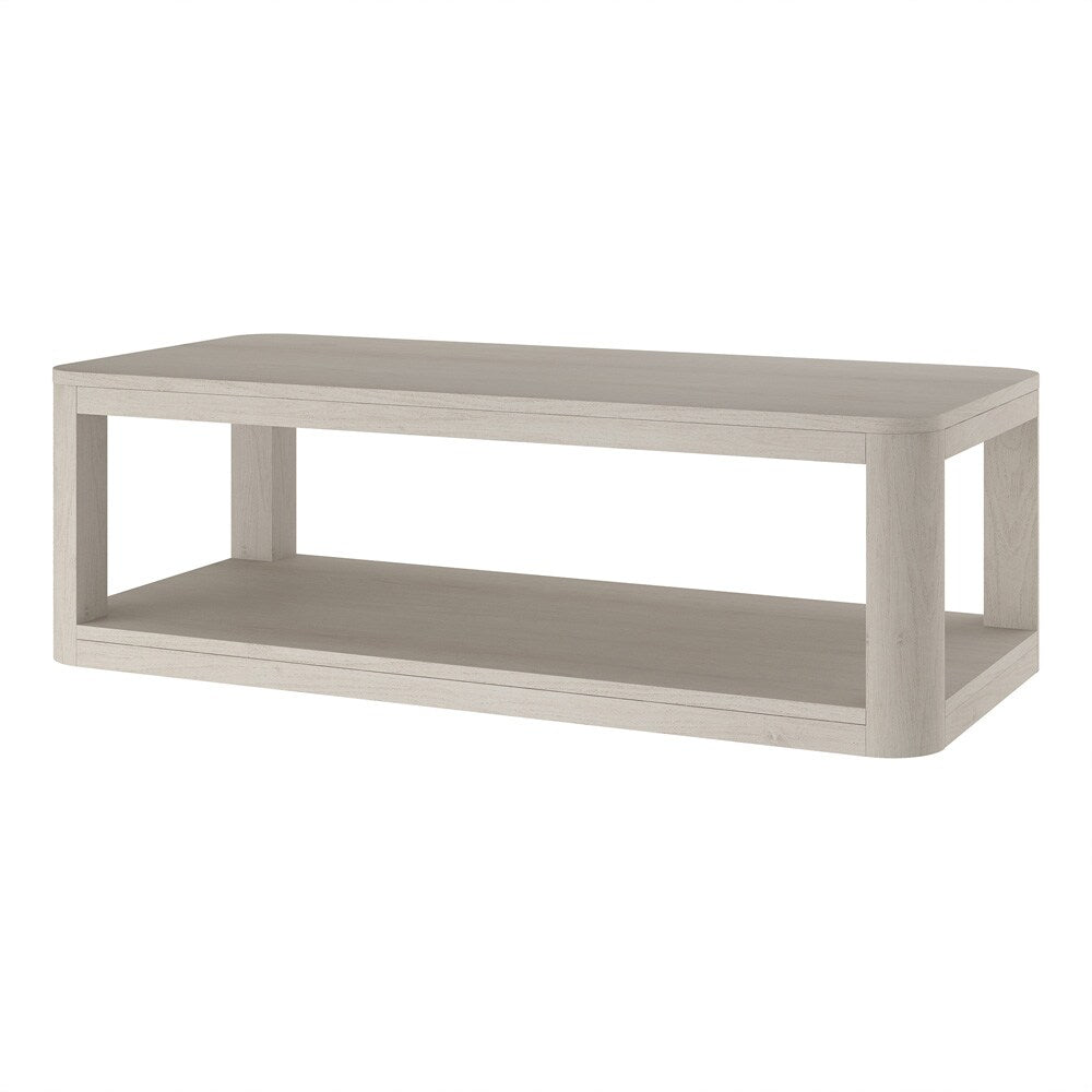 Hudson & Canal - Stellan 47in Wide Rectangular Coffee Table in Alder White - CT2196 veiw 3