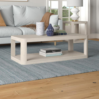 Hudson & Canal - Stellan 47in Wide Rectangular Coffee Table in Alder White - CT2196 veiw 5