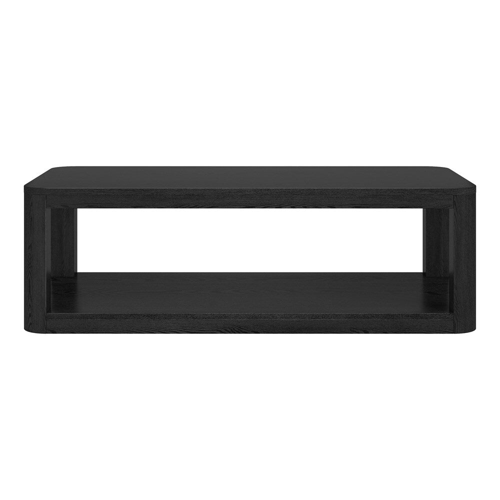 Hudson & Canal - Stellan 47in Wide Rectangular Coffee Table in Black Grain - CT2195 veiw 2