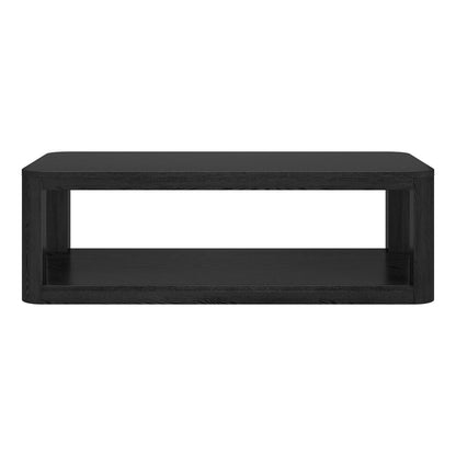 Hudson & Canal - Stellan 47in Wide Rectangular Coffee Table in Black Grain - CT2195 veiw 2