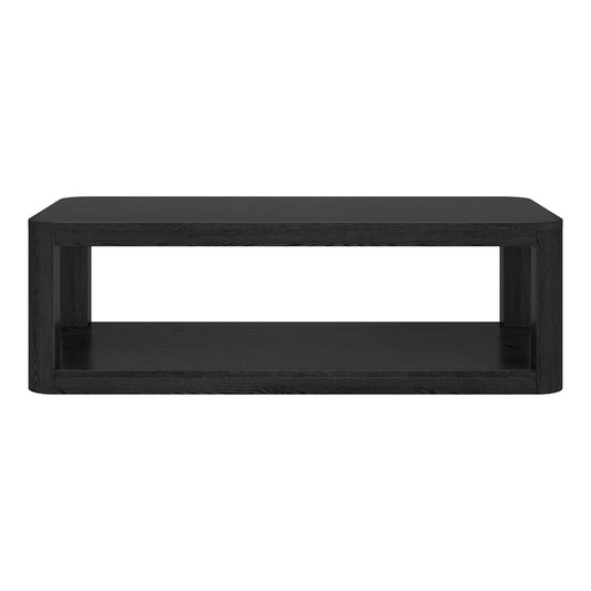 Hudson & Canal - Stellan 47in Wide Rectangular Coffee Table in Black Grain - CT2195 veiw 2