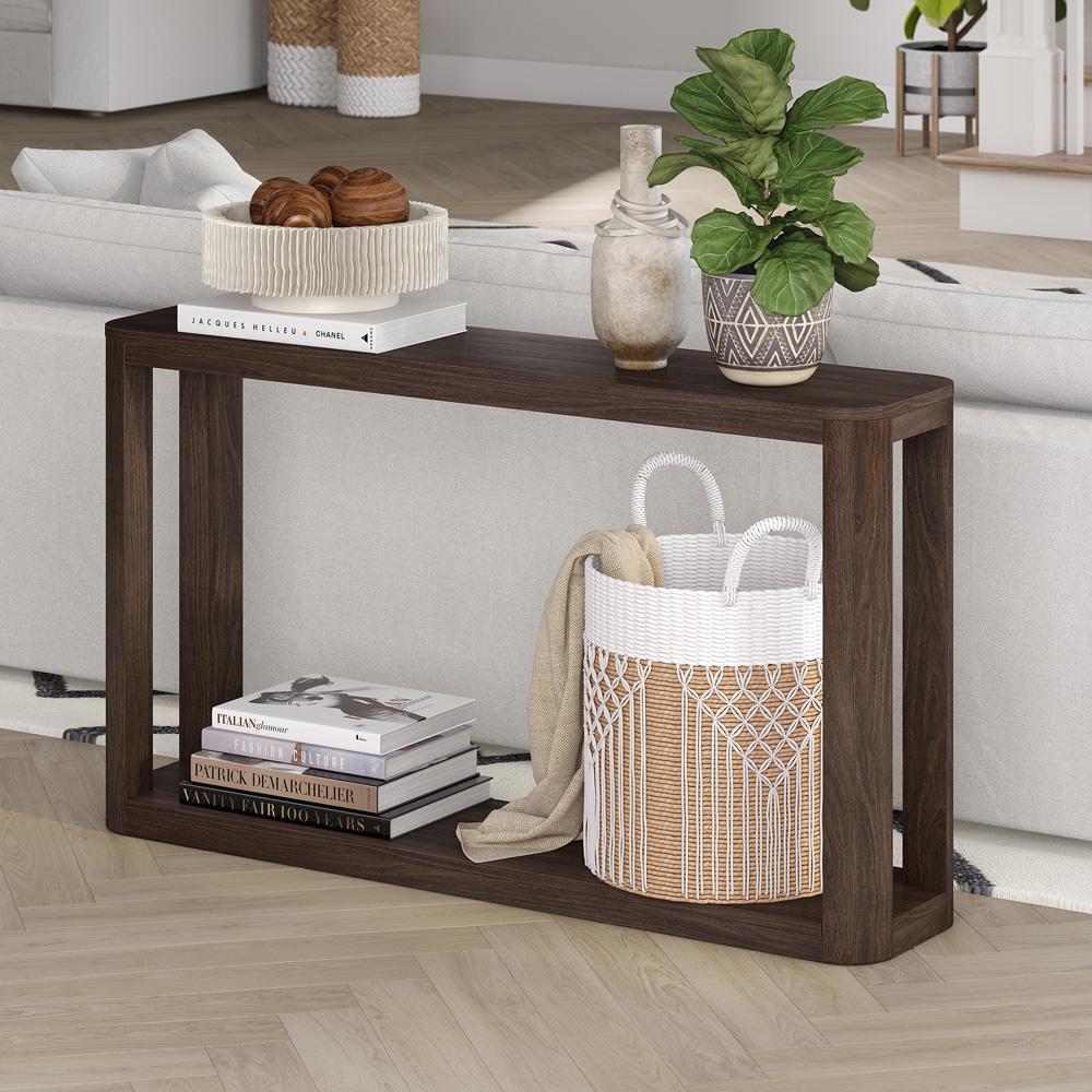Hudson & Canal - Stellan 52in Wide Rectangular Console Table in Alder Brown - AT2200 veiw 6