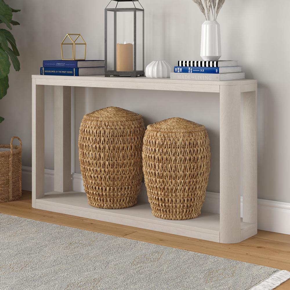 Hudson & Canal - Stellan 52in Wide Rectangular Console Table in Alder White - AT2199 veiw 4