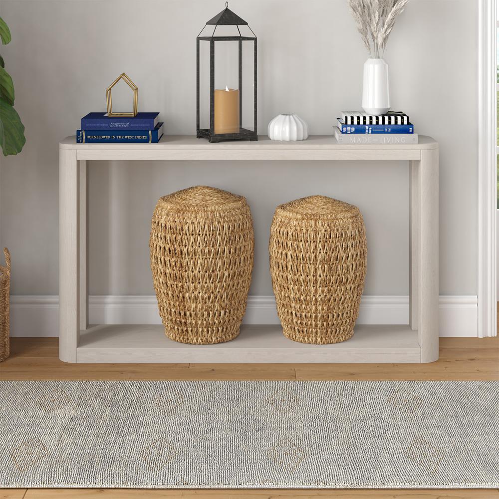 Hudson & Canal - Stellan 52in Wide Rectangular Console Table in Alder White - AT2199 veiw 6
