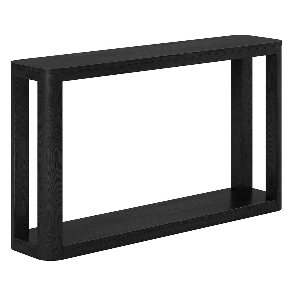 Hudson & Canal - Stellan 52in Wide Rectangular Console Table in Black Grain - AT2198 veiw 1