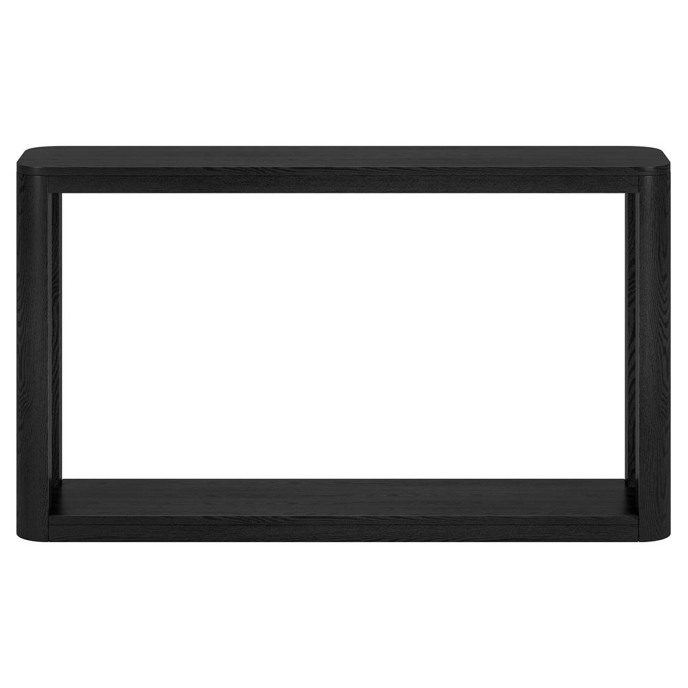 Hudson & Canal - Stellan 52in Wide Rectangular Console Table in Black Grain - AT2198 veiw 2