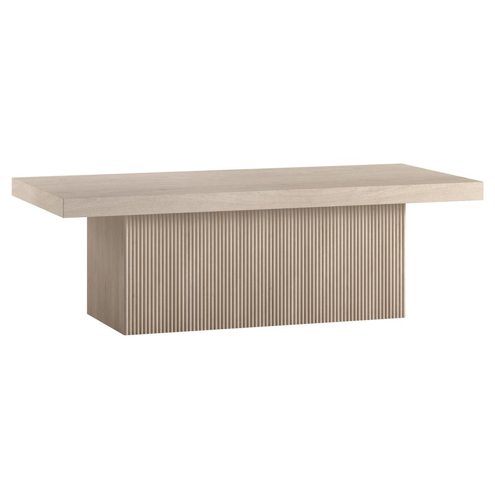 Hudson & Canal - Torren 48in Wide Rectangular Coffee Table in Alder White - CT2264 veiw 1