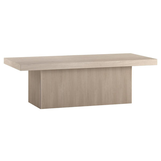 Hudson & Canal - Torren 48in Wide Rectangular Coffee Table in Alder White - CT2264 veiw 1