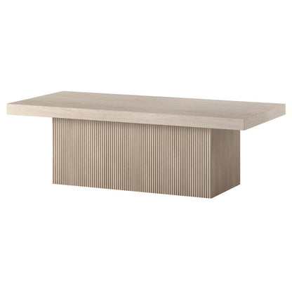 Hudson & Canal - Torren 48in Wide Rectangular Coffee Table in Alder White - CT2264 veiw 3