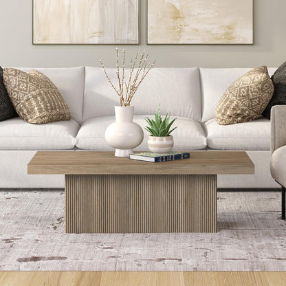 Hudson & Canal - Torren 48in Wide Rectangular Coffee Table in Antiqued Gray Oak - CT2265 veiw 5