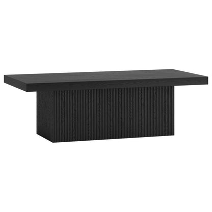 Hudson & Canal - Torren 48in Wide Rectangular Coffee Table in Black Grain - CT2263 veiw 1