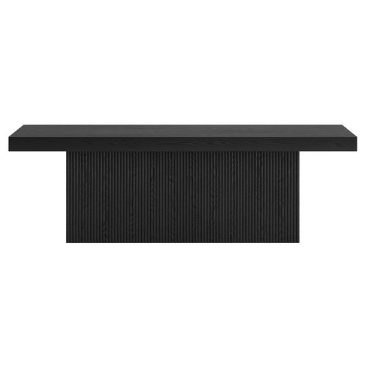 Hudson & Canal - Torren 48in Wide Rectangular Coffee Table in Black Grain - CT2263 veiw 2