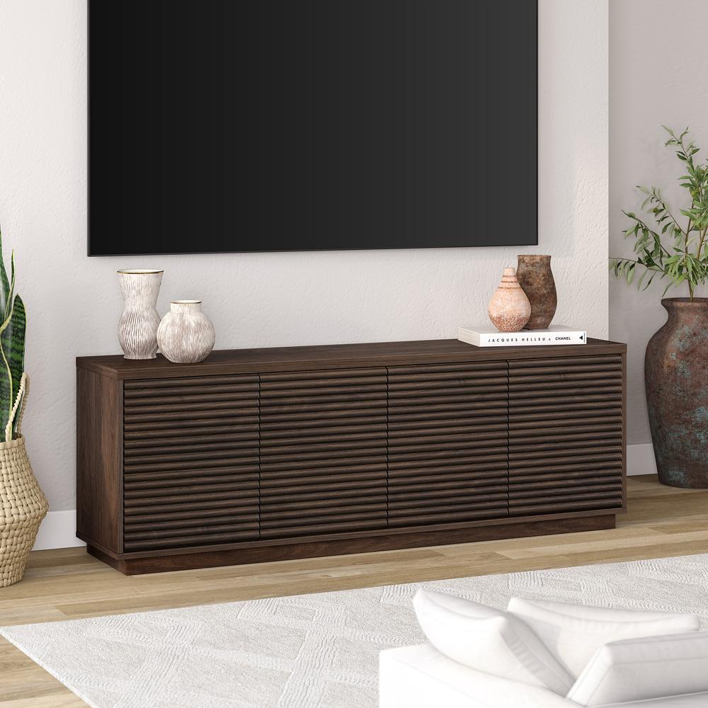 Hudson & Canal - Tullis Rectangular TV Stand for TVs up to 78in in Alder Brown - TV2235 veiw 6
