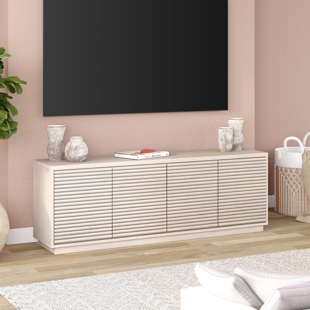 Hudson & Canal - Tullis Rectangular TV Stand for TVs up to 78in in Alder White - TV2234 veiw 6