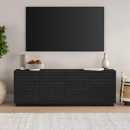 Hudson & Canal - Tullis Rectangular TV Stand for TVs up to 78in in Black Grain - TV2233 veiw 5