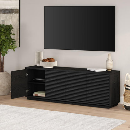 Hudson & Canal - Tullis Rectangular TV Stand for TVs up to 78in in Black Grain - TV2233 veiw 7